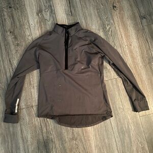 grey quarter zip sports pullover